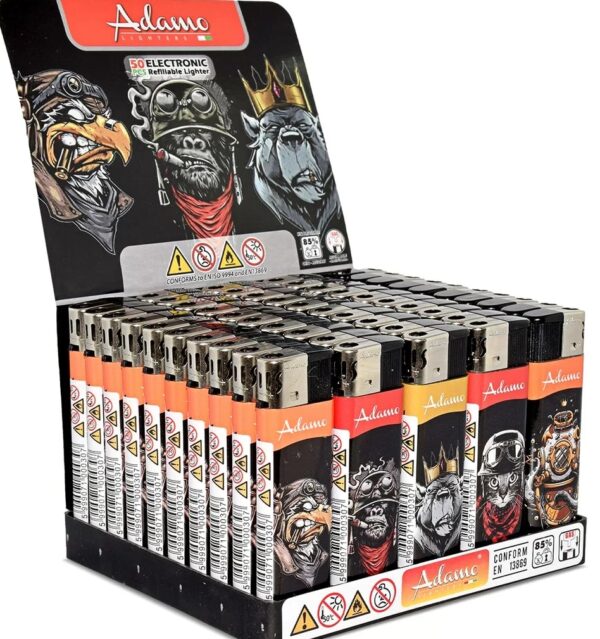 Box de 50 Briquet Thug animal électronique