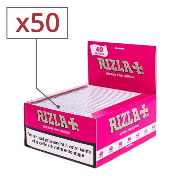 Box Rizla + pink édition 50 carnets